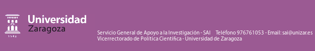 Servicio General de Apoyo a la Invetigación - Universidad de Zaragoza
