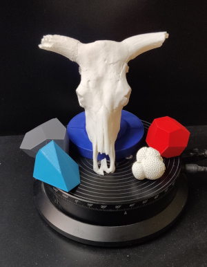 Ejemplo de objetos impresos con la impresora 3D